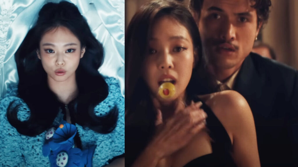 JENNIE and Dominic Fike in Love Hangover song