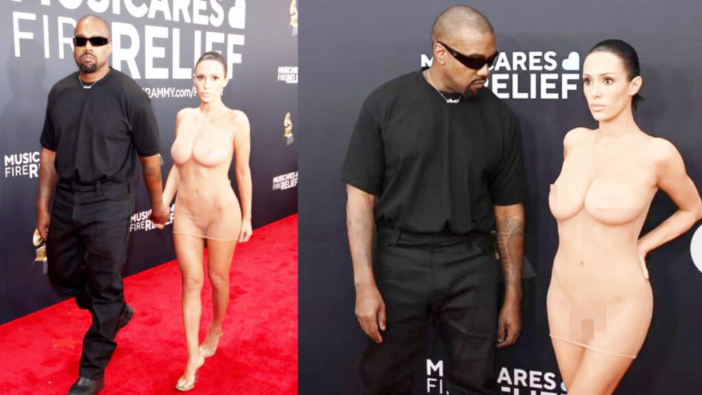 Kanye West and Bianca Censori
