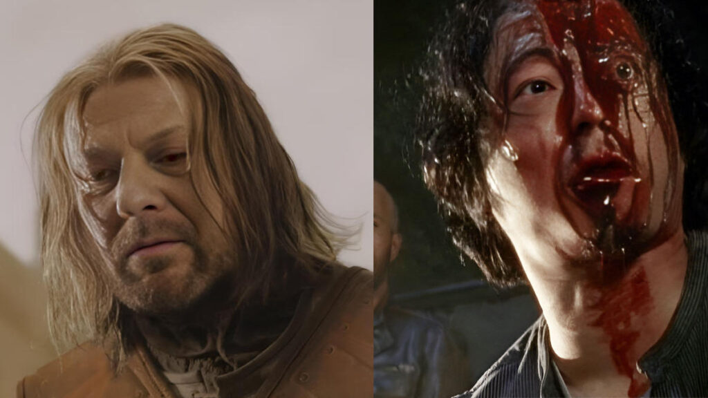 Ned Stark and Glenn Rhee_pic courtesy The Indian Express Walking Dead Fandom