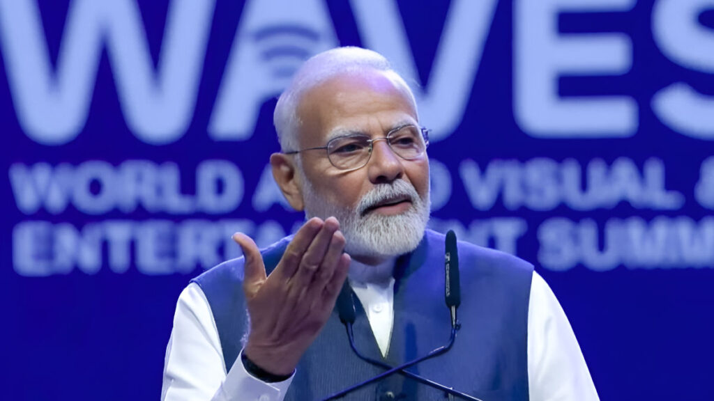 Indian PM Shri Narendra Modi at WAVES SUMMIT 2025 India Today