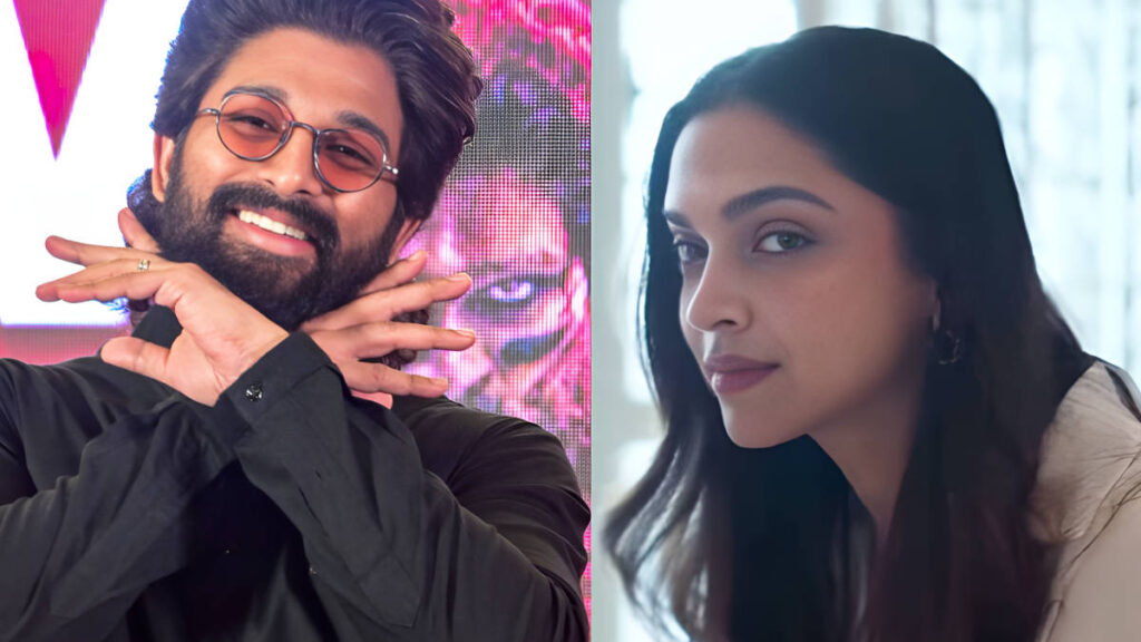 Allu Arjun and Deepika Padukone_pic courtesy Instagram