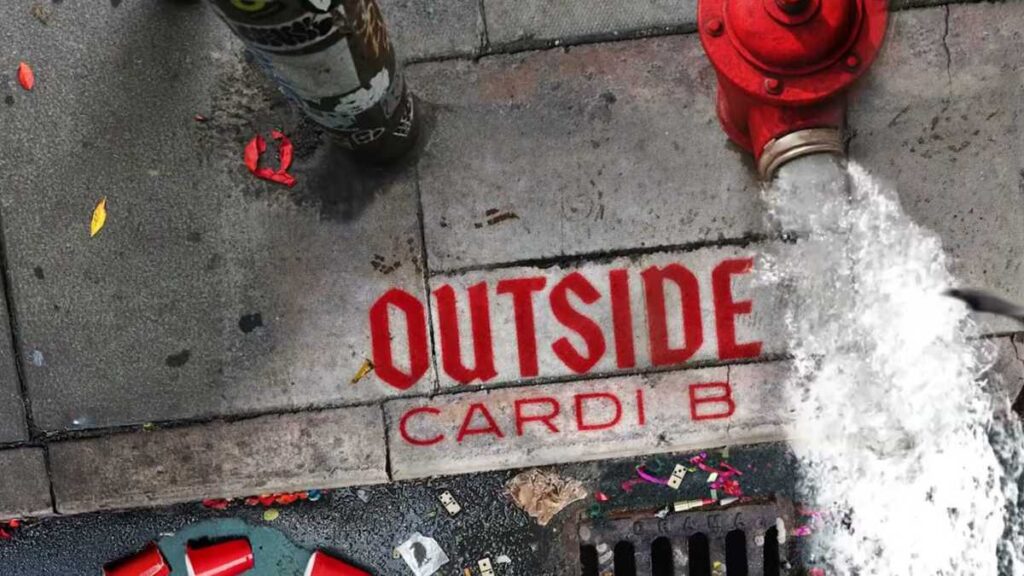 Cardi B - Outside Song_pic courtesy Youtube
