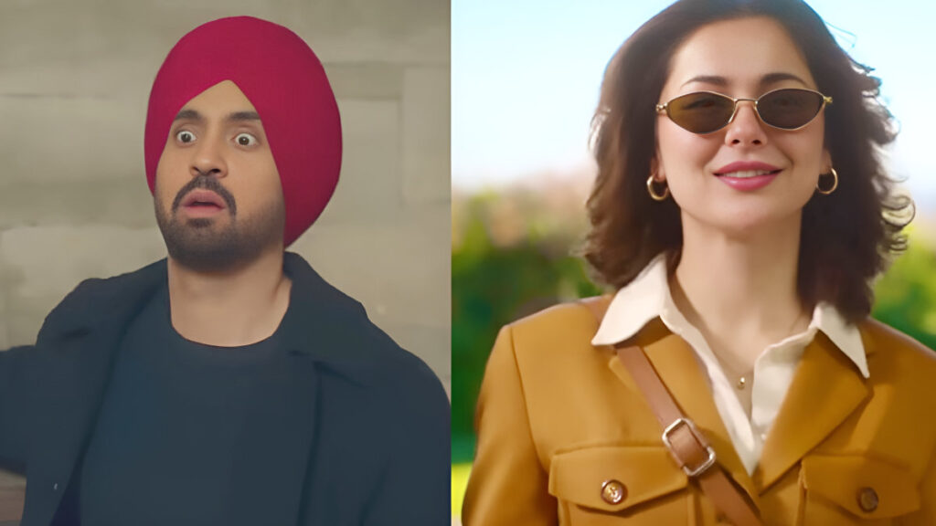 Diljit Dosanjh and Hania Aamir_pic courtesy X