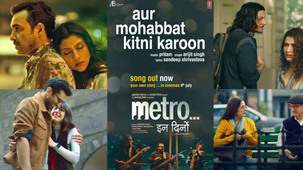 Metro In Dino - Aur Mohabbat Kitni Karoon Song starring Aditya Roy Kapur, Sara Ali Khan, Ali Fazal, Fatima Sana Shaikh_pic courtesy Youtube