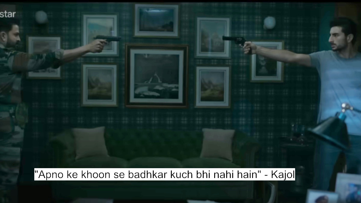 Sarzameen Dialogues: Ibrahim Ali Khan, Kajol And Prithviraj Sukumaran'S Powerful Dialogues Steals The Show 4 "apno ke khoon se badhkar kuch bhi nahi hain" - kajol