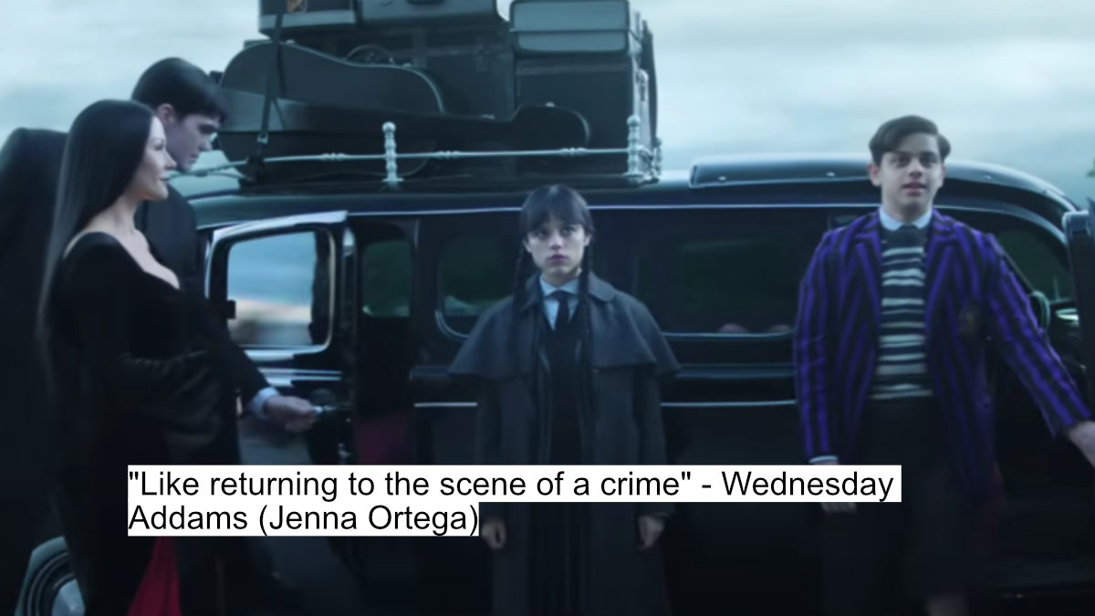 Save Enid Or Die Trying - Jenna Ortega’s Gripping Dialogues In Wednesday Season 2 1 like returning to the scene of a crime - wednesday addams (jenna ortega)